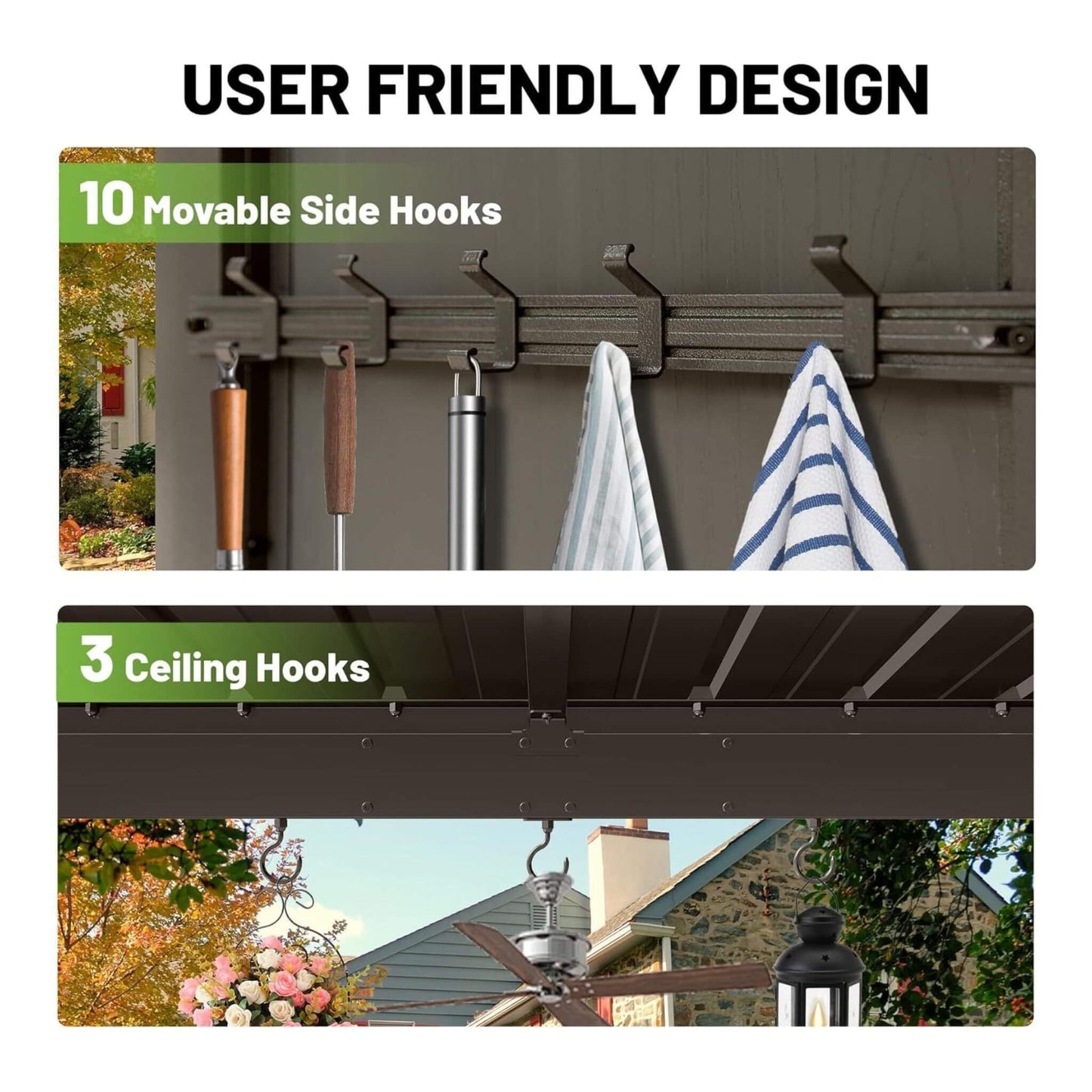 Alora Premium Outdoor Hardtop Grill Gazebo With Shelves (9x10)