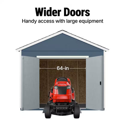 DIY Rookwood 10 Ft. X 12 Ft. Pre-Cut Wood Shed with Floor - Outdoor Storage Kit (120 Sq. Ft.)