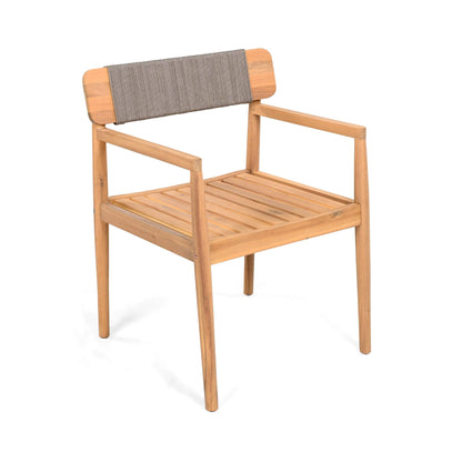 Alora Premium 5-Piece Acacia Wooden Outdoor Furniture Patio Set With Dining Chairs And Table