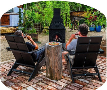 Casita Grill Chiminea Outdoor Fireplace Wood Burning Firepit and Pizza Oven