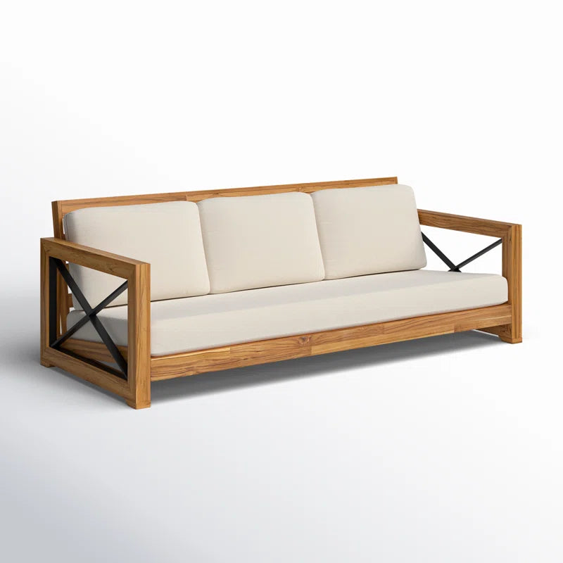 Vella 83.5'' Wide Straight Patio Sofa with Cushions