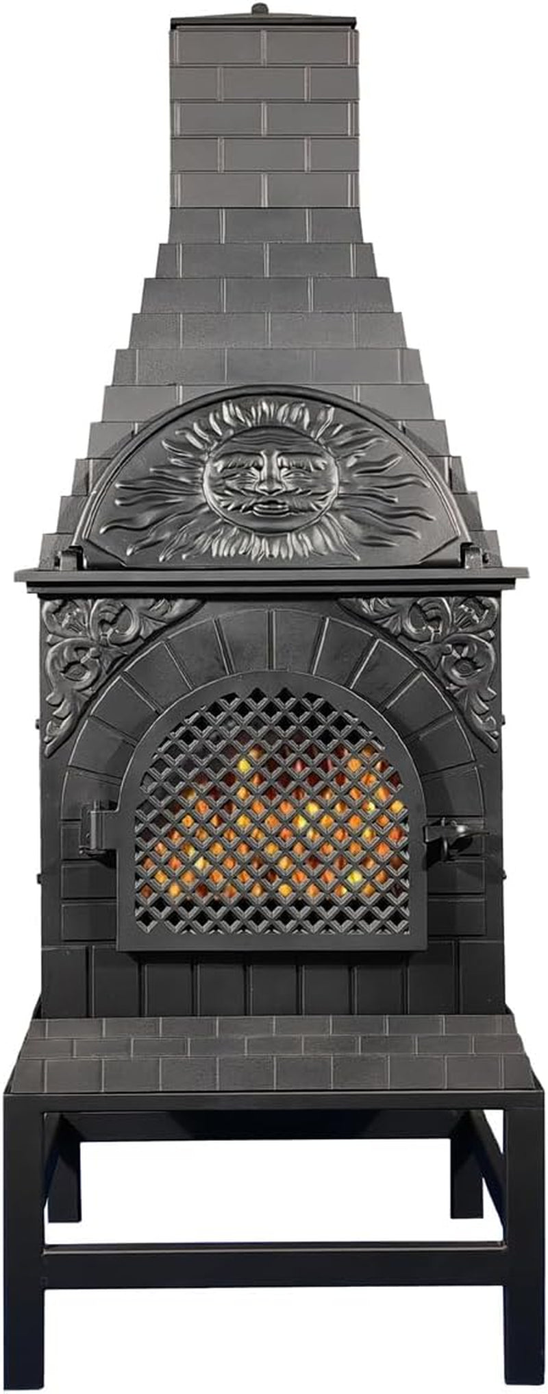 Casita Grill Chiminea Outdoor Fireplace Wood Burning Firepit and Pizza Oven