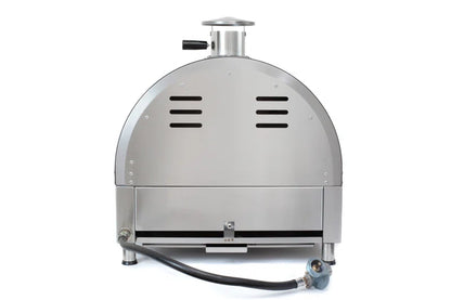 MAPZ-SS 12000 BTU Multi-Fuel Countertop Table Top Stainless Steel Portable Outdoor Cooking Kitchen Backyard Propane Gas Pizza Making Baking Oven Roasting Grill - Pizza Stone Included