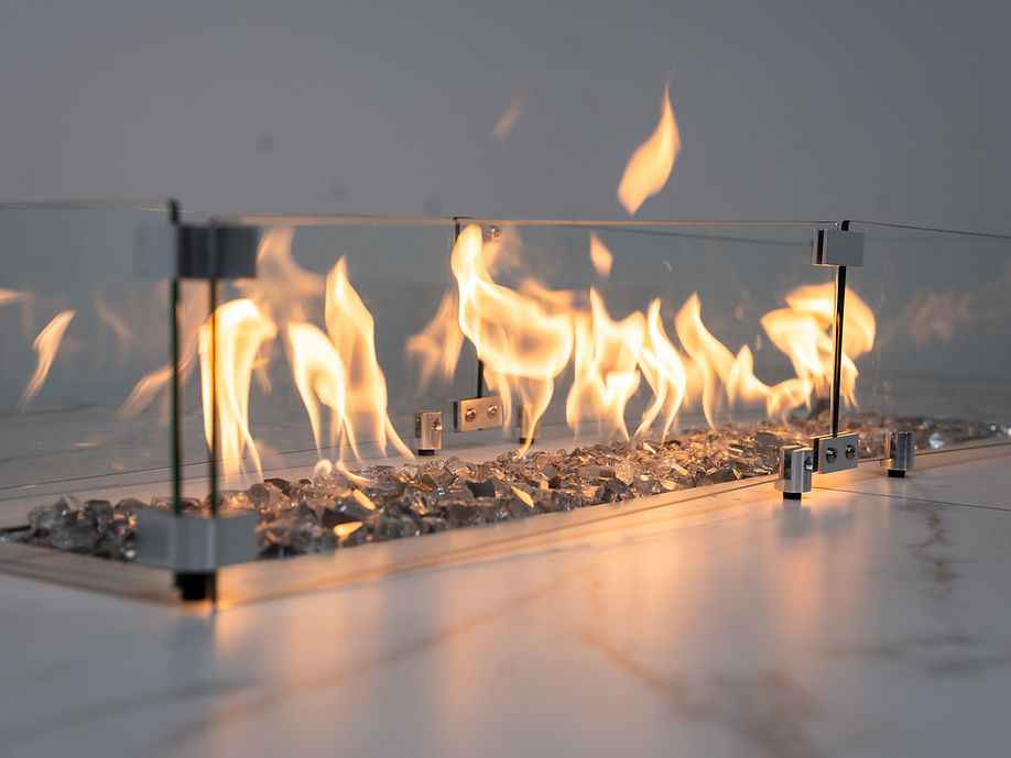 KoKoMo Outdoor Kitchen Island with Fire Feature