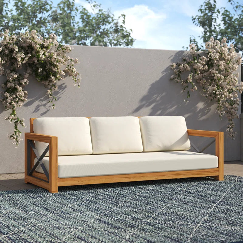 Vella 83.5'' Wide Straight Patio Sofa with Cushions