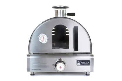 MAPZ-SS 12000 BTU Multi-Fuel Countertop Table Top Stainless Steel Portable Outdoor Cooking Kitchen Backyard Propane Gas Pizza Making Baking Oven Roasting Grill - Pizza Stone Included