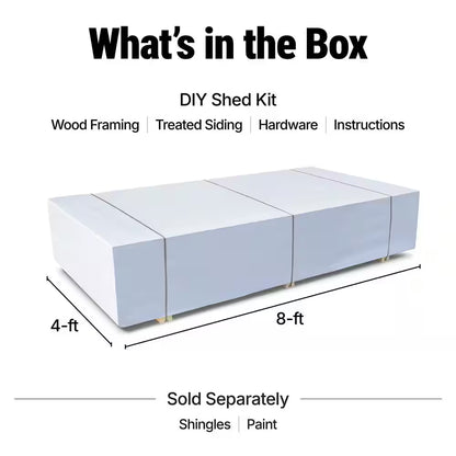 DIY Windemere 10 Ft. W X 12 Ft. D Pre-Cut Wood Shed with Floor - Outdoor Storage Kit (120 Sq. Ft.)
