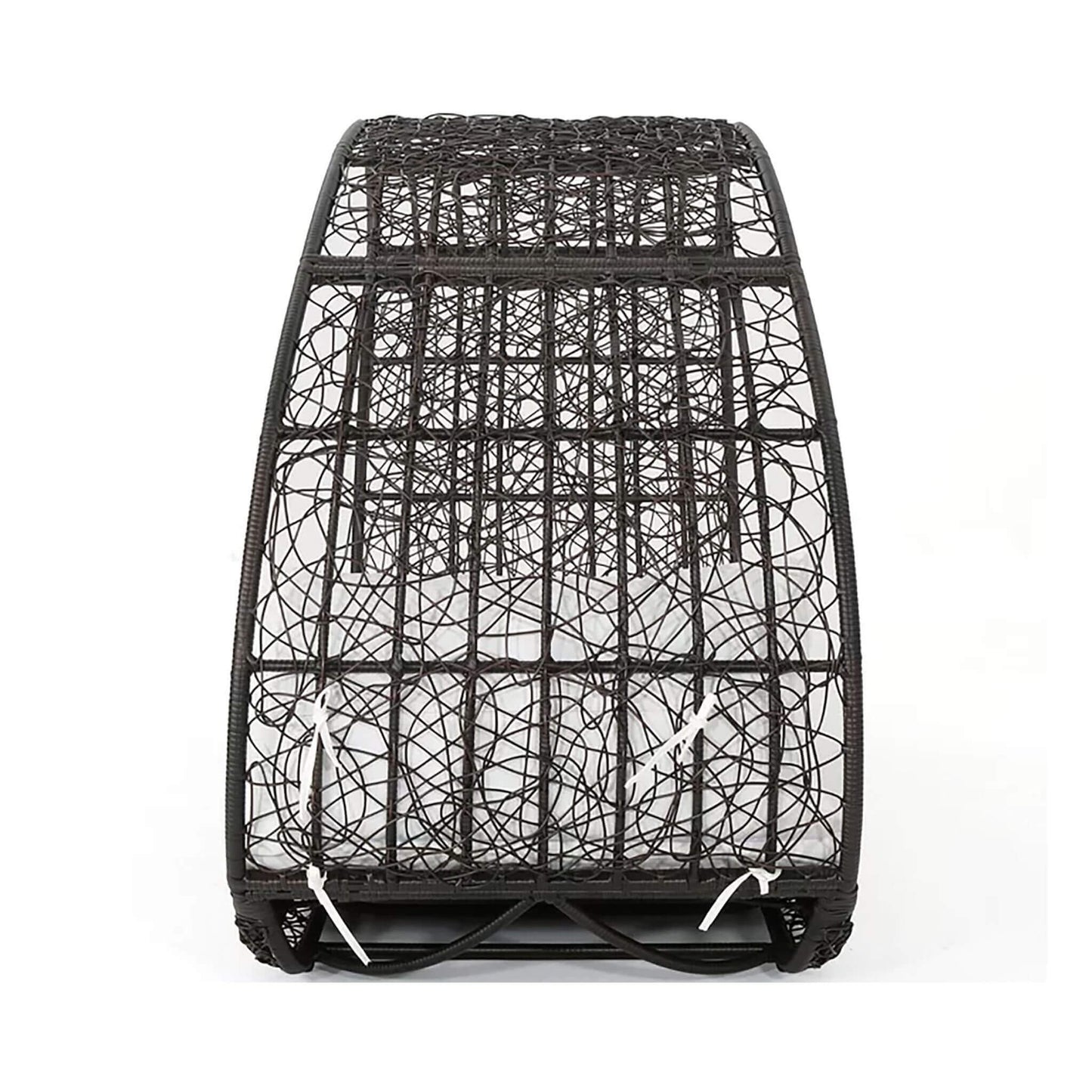 Alora Large 2-Person Abigal Outdoor Wicker Daybed With Aluminum Frame And Cushions