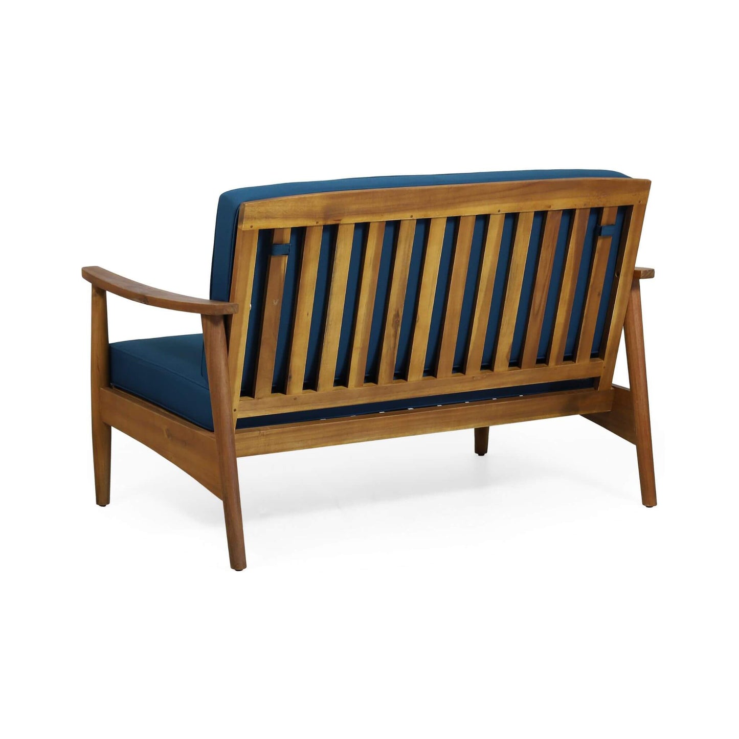 Alora Premium 4-Piece Wooden Outdoor Patio Conversation Seating Set With Cushions