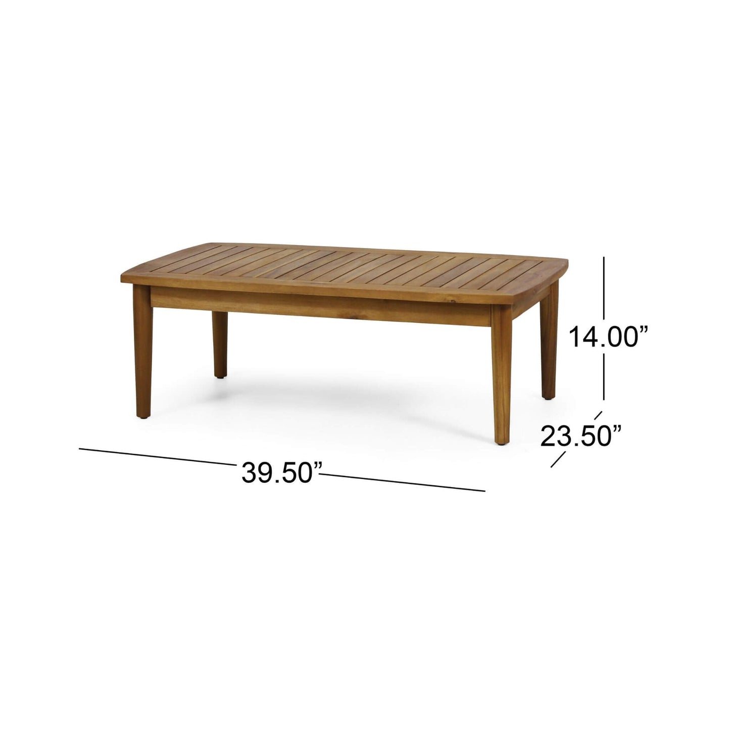 Alora Premium 4-Piece Wooden Outdoor Patio Conversation Seating Set With Cushions