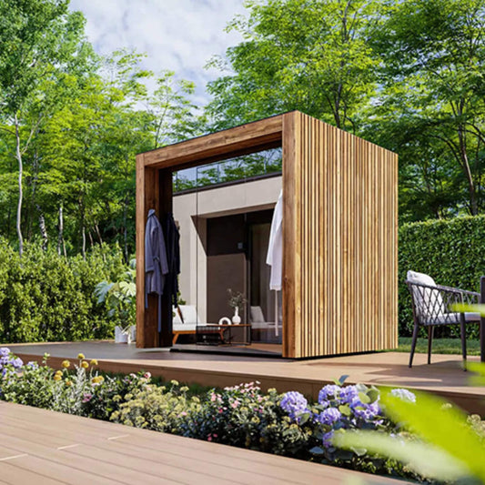 ThermaSol Fortis Fully-Assembled 4-Person Outdoor Sauna Cabin (Made-To-Order)
