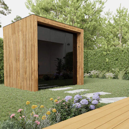 ThermaSol Fortis Fully-Assembled 4-Person Outdoor Sauna Cabin (Made-To-Order)