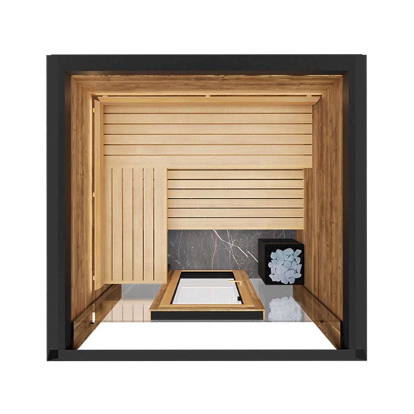 ThermaSol Fortis Fully-Assembled 4-Person Outdoor Sauna Cabin (Made-To-Order)