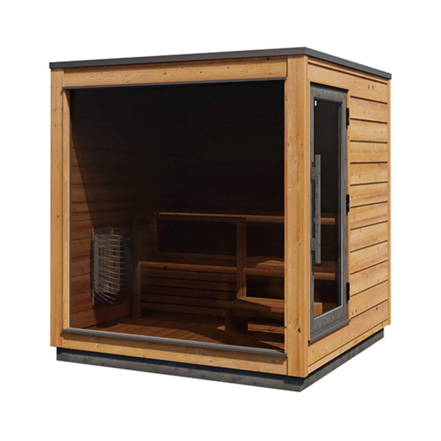 ThermaSol Nordic Dawn 4-Person Fully-Assembled Outdoor Sauna Cabin (Made-To-Order)