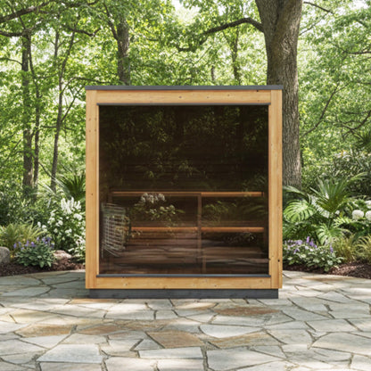 ThermaSol Nordic Dawn 4-Person Fully-Assembled Outdoor Sauna Cabin (Made-To-Order)