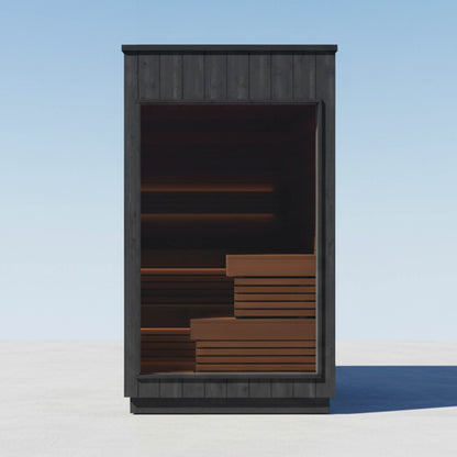 ThermaSol Nordic Misty 2-5 Person Fully-Assembled Outdoor Modular Sauna Cabin (Made-To-Order)