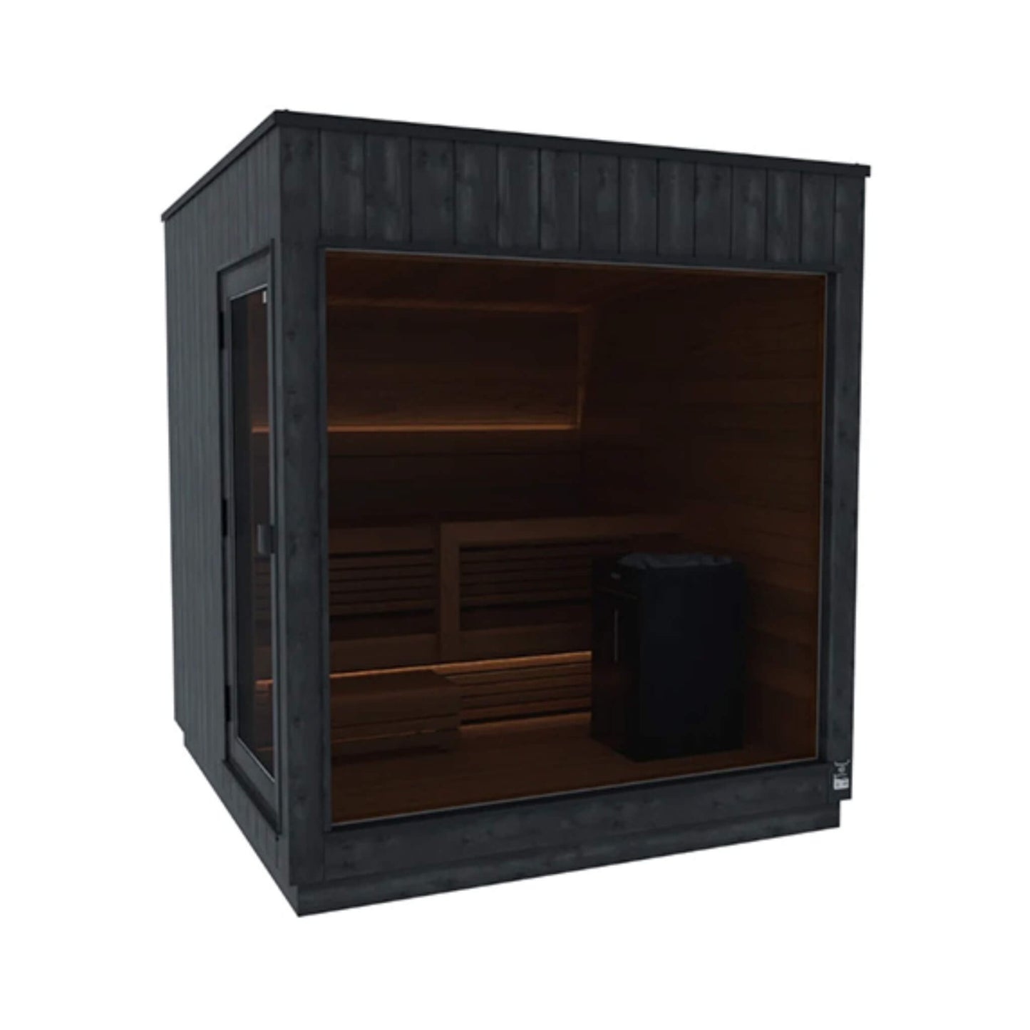 ThermaSol Nordic Misty 2-5 Person Fully-Assembled Outdoor Modular Sauna Cabin (Made-To-Order)