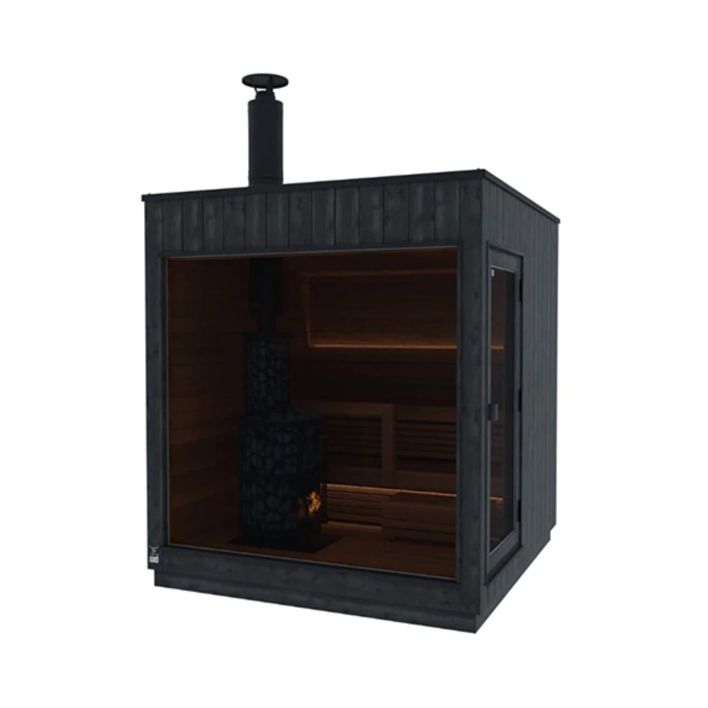 ThermaSol Nordic Misty 2-5 Person Fully-Assembled Outdoor Modular Sauna Cabin (Made-To-Order)