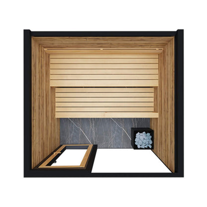 ThermaSol Spectra 4-Person Fully-Assembled Outdoor Sauna Cabin (Made-To-Order)