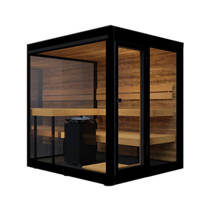 ThermaSol Vue 4-Person Outdoor Mirrored Glass Sauna (Made-To-Order)