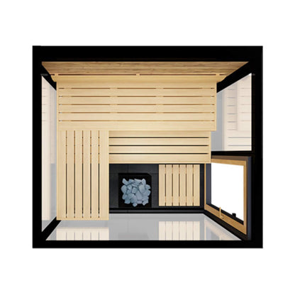 ThermaSol Vue 4-Person Outdoor Mirrored Glass Sauna (Made-To-Order)